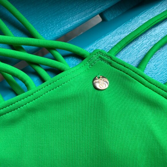 Victoria's Secret, 34C Strappy Push Up Bikini with Matching XS Brazilian Bottoms - Picture 4 of 13